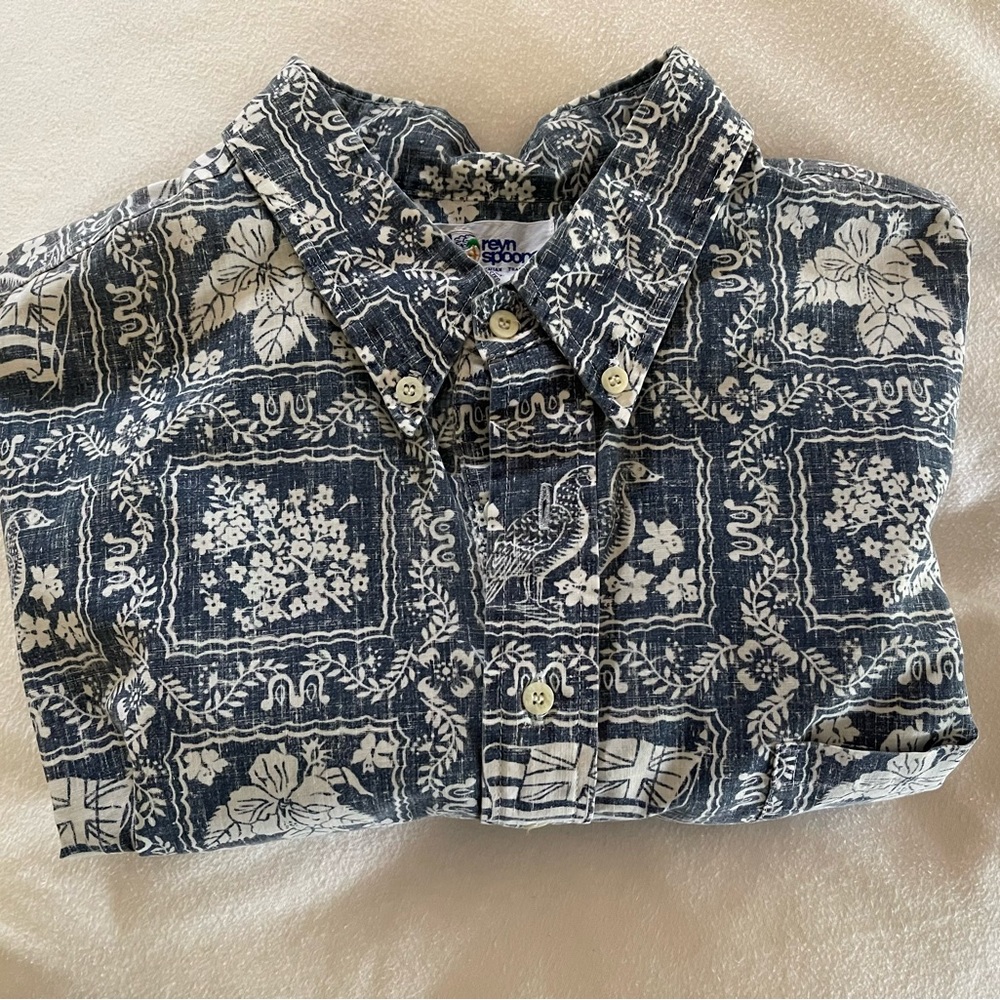 Reyn Spooner Classic Quarter Button Mens XXL